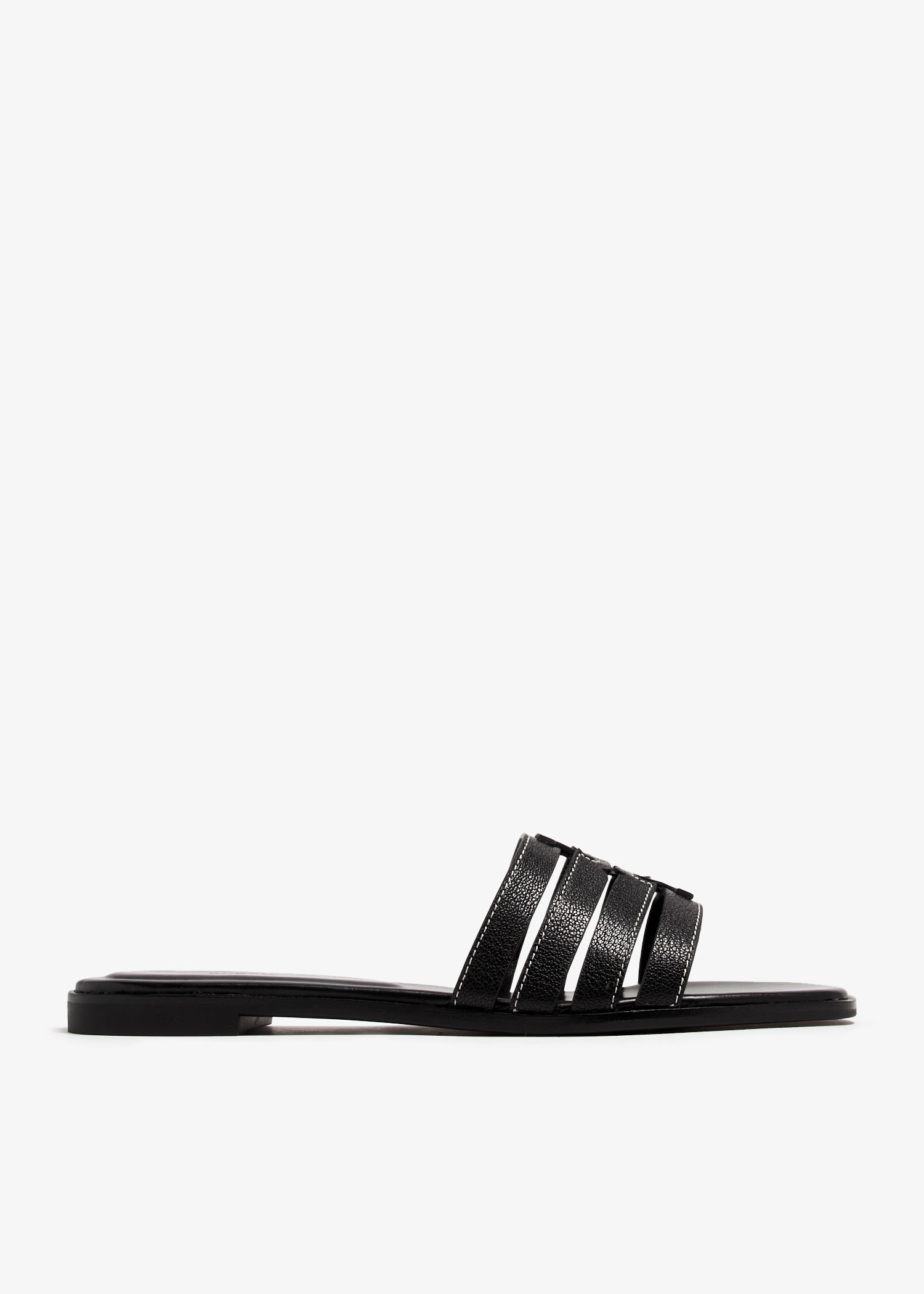 Tory Burch Ines Cage Slide Sandals Women’s Designer Leather Slides - Image 2