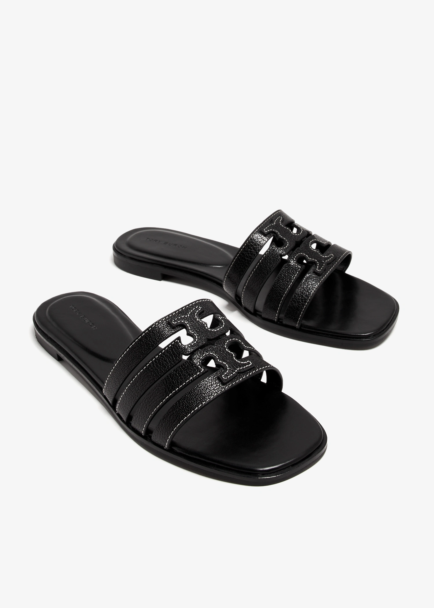 Tory Burch Ines Cage Slide Sandals Women’s Designer Leather Slides