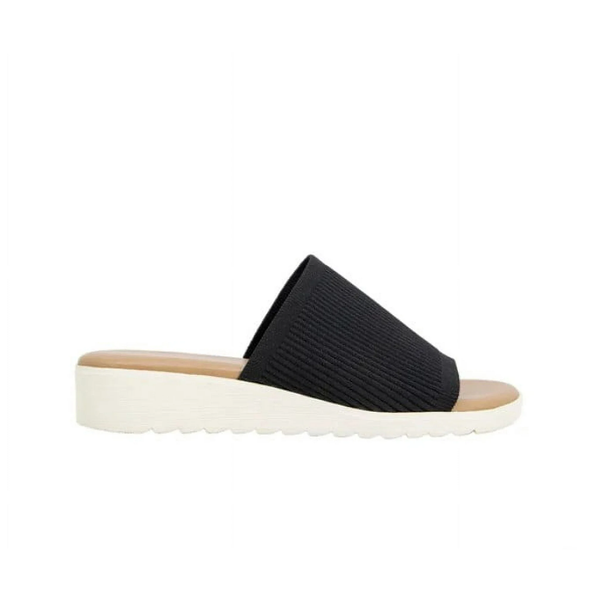 Kensie Women’s Knit Slip-On Sandals – Black (Size US 8) - Image 4